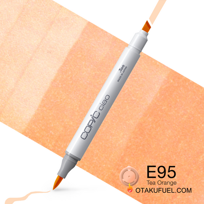 Copic Ciao E95 Tea Orange <inline style="float: right; margin-right: 10px; background-color: rgb(251, 187, 125);">&nbsp;&nbsp;&nbsp;&nbsp;&nbsp;&nbsp; </inline>