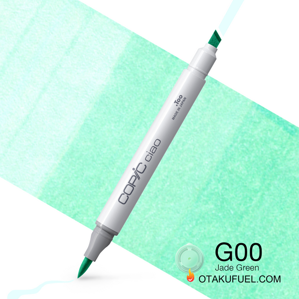 Copic Ciao G00 Jade Green <inline style="float: right; margin-right: 10px; background-color: rgb(225, 243, 245);">&nbsp;&nbsp;&nbsp;&nbsp;&nbsp;&nbsp; </inline>