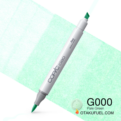 Copic Ciao G000 Pale Green <inline style="float: right; margin-right: 10px; background-color: rgb(213, 235, 212);">&nbsp;&nbsp;&nbsp;&nbsp;&nbsp;&nbsp; </inline>