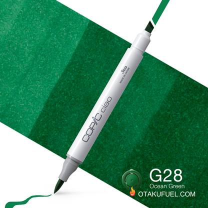 Copic Ciao G28 Ocean Green <inline style="float: right; margin-right: 10px; background-color: rgb(17, 148, 98);">&nbsp;&nbsp;&nbsp;&nbsp;&nbsp;&nbsp; </inline>