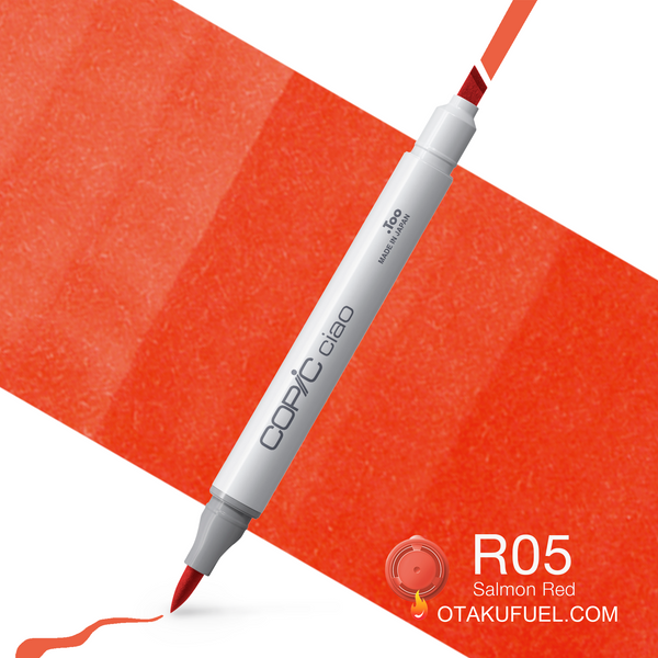 Copic Ciao R05 Salmon Red <inline style="float: right; margin-right: 10px; background-color: rgb(246, 146, 123);">&nbsp;&nbsp;&nbsp;&nbsp;&nbsp;&nbsp; </inline>