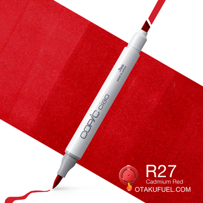 Copic Ciao R27 Cadmium Red <inline style="float: right; margin-right: 10px; background-color: rgb(241, 80, 98);">&nbsp;&nbsp;&nbsp;&nbsp;&nbsp;&nbsp; </inline>