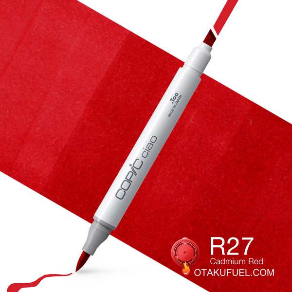 Copic Ciao R27 Cadmium Red <inline style="float: right; margin-right: 10px; background-color: rgb(241, 80, 98);">&nbsp;&nbsp;&nbsp;&nbsp;&nbsp;&nbsp; </inline>