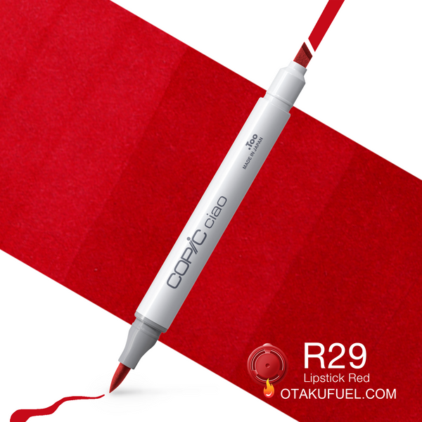 Copic Ciao R29 Lipstick Red <inline style="float: right; margin-right: 10px; background-color: rgb(237, 23, 75);">&nbsp;&nbsp;&nbsp;&nbsp;&nbsp;&nbsp; </inline>