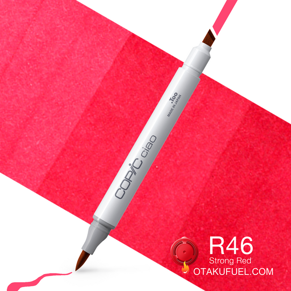 Copic Ciao R46 Strong Red <inline style="float: right; margin-right: 10px; background-color: rgb(224, 77, 105);">&nbsp;&nbsp;&nbsp;&nbsp;&nbsp;&nbsp; </inline>
