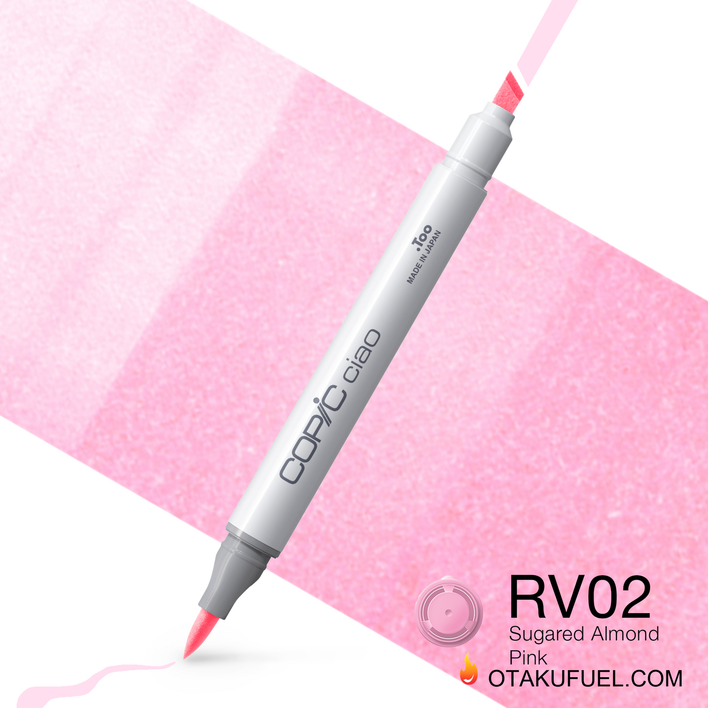 Copic Ciao RV02 Sugared Almond Pink <inline style="float: right; margin-right: 10px; background-color: rgb(250, 213, 230);">&nbsp;&nbsp;&nbsp;&nbsp;&nbsp;&nbsp; </inline>