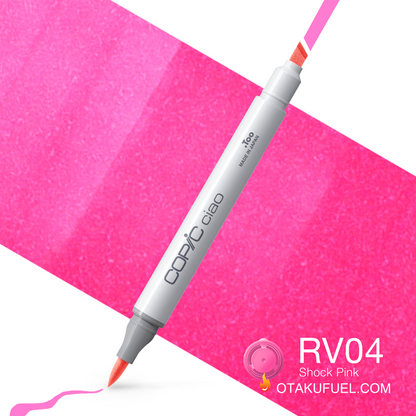 Copic Ciao RV04 Shock Pink <inline style="float: right; margin-right: 10px; background-color: rgb(246, 163, 191);">&nbsp;&nbsp;&nbsp;&nbsp;&nbsp;&nbsp; </inline>