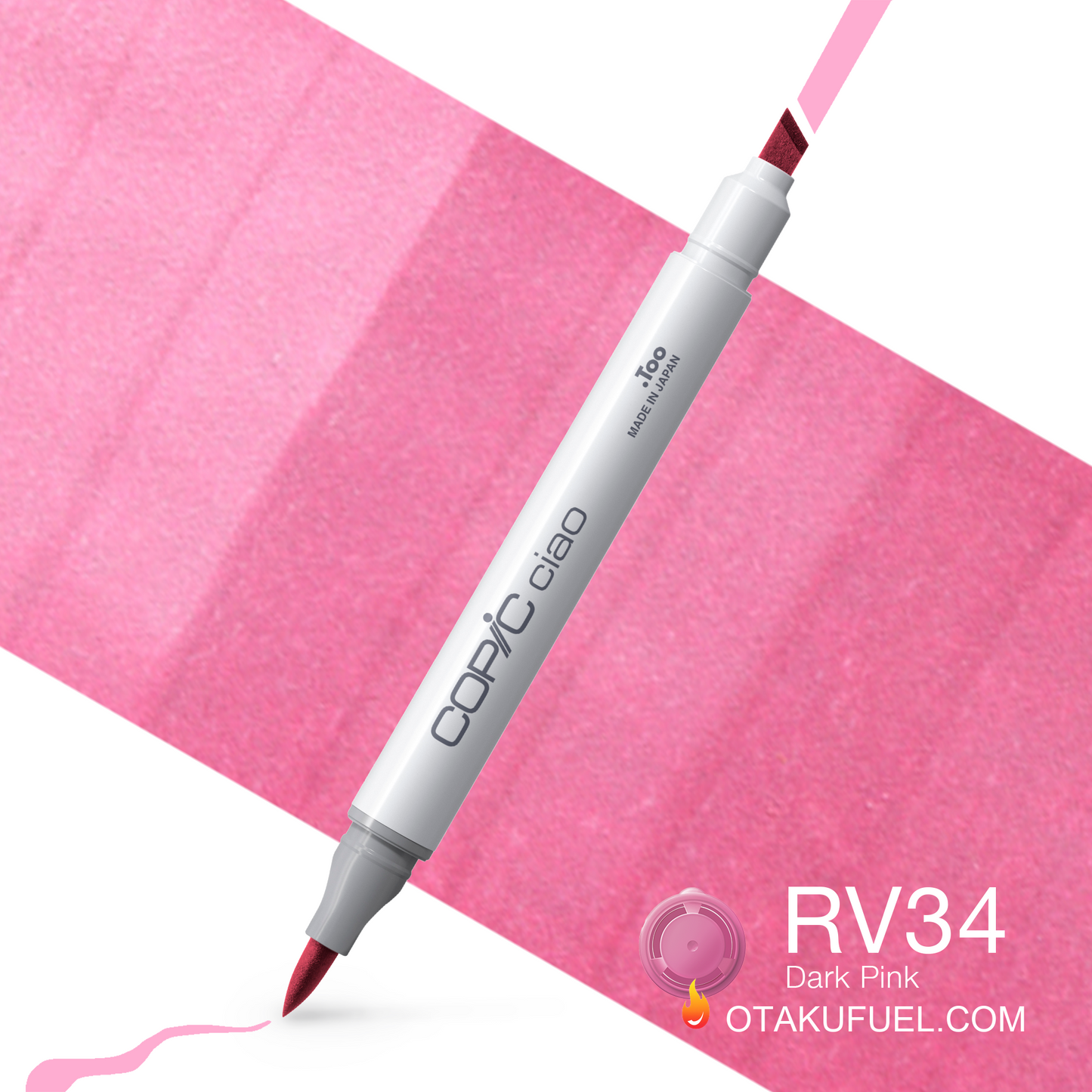 Copic Ciao RV34 Dark Pink <inline style="float: right; margin-right: 10px; background-color: rgb(249, 175, 174);">&nbsp;&nbsp;&nbsp;&nbsp;&nbsp;&nbsp; </inline>