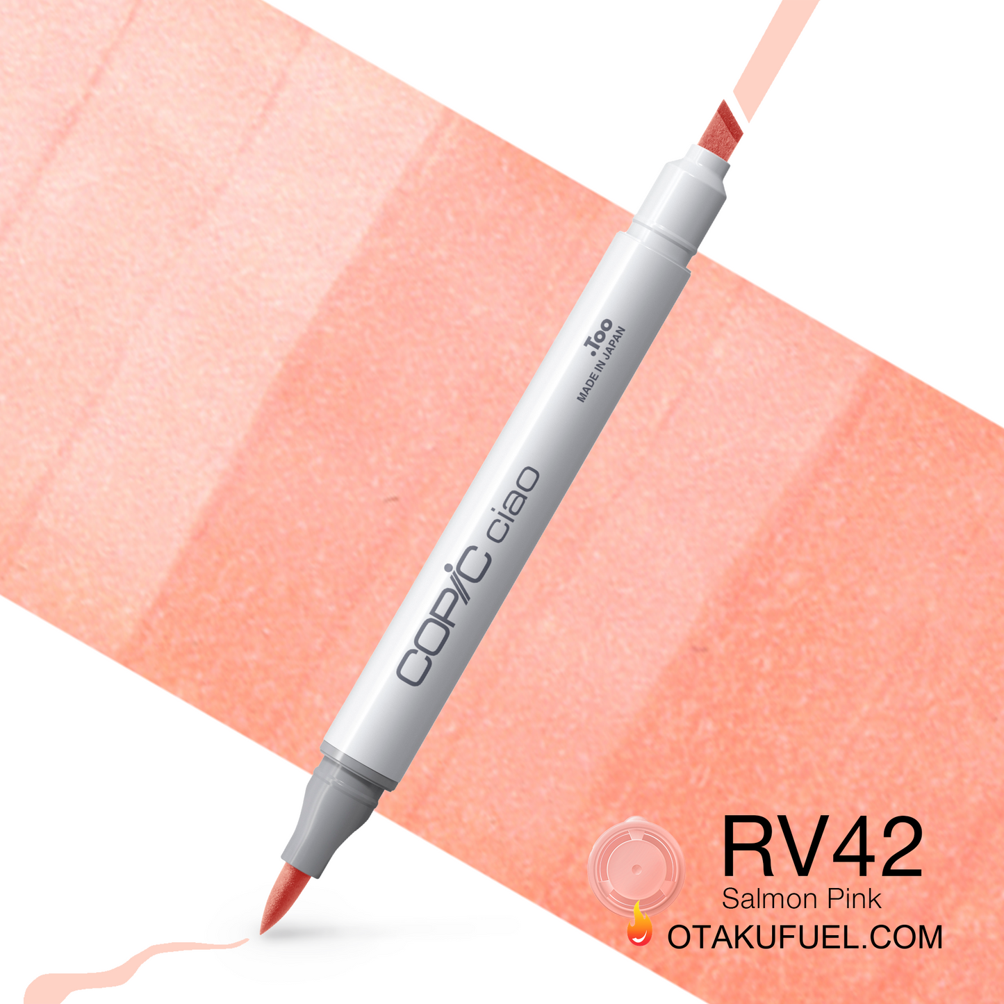 Copic Ciao RV42 Salmon Pink <inline style="float: right; margin-right: 10px; background-color: rgb(250, 187, 182);">&nbsp;&nbsp;&nbsp;&nbsp;&nbsp;&nbsp; </inline>
