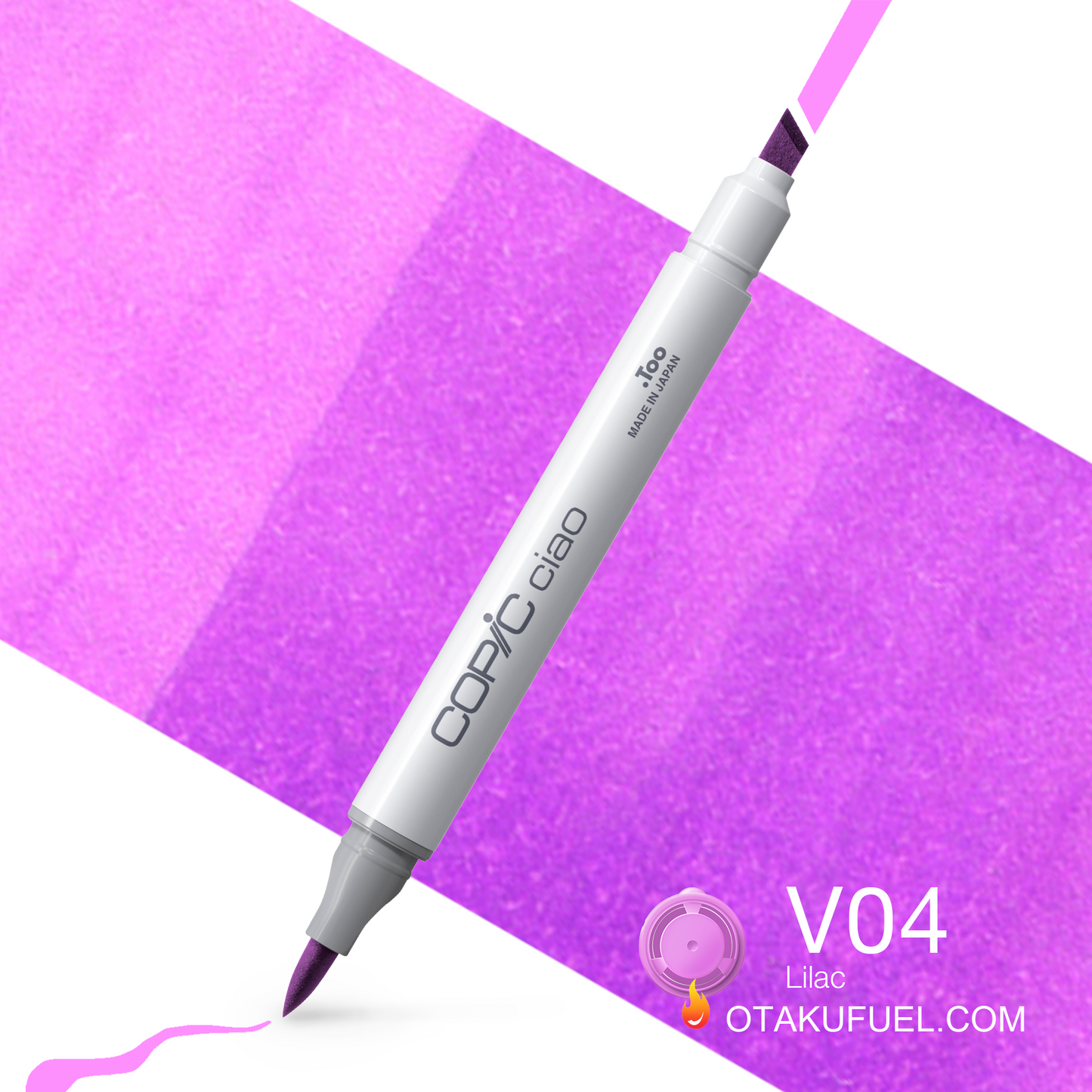 Copic Ciao V04 Lilac <inline style="float: right; margin-right: 10px; background-color: rgb(230, 170, 206);">&nbsp;&nbsp;&nbsp;&nbsp;&nbsp;&nbsp; </inline>