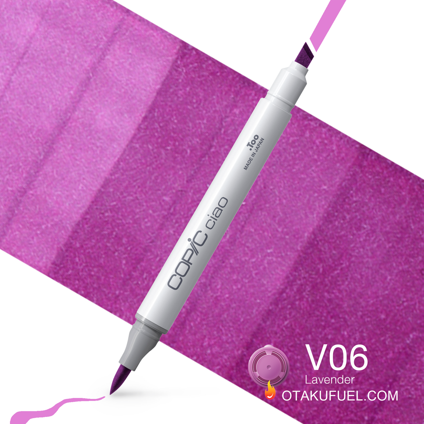 Copic Ciao V06 Lavender <inline style="float: right; margin-right: 10px; background-color: rgb(206, 149, 194);">&nbsp;&nbsp;&nbsp;&nbsp;&nbsp;&nbsp; </inline>