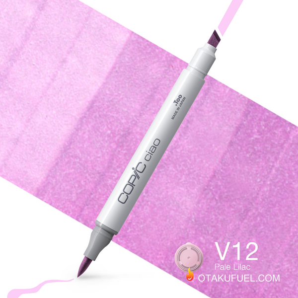 Copic Ciao V12 Pale Lilac <inline style="float: right; margin-right: 10px; background-color: rgb(230, 170, 206);">&nbsp;&nbsp;&nbsp;&nbsp;&nbsp;&nbsp; </inline>