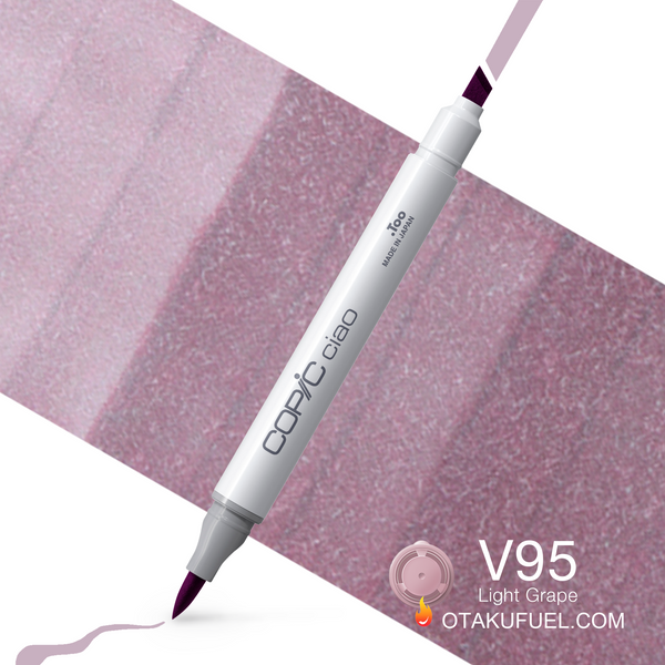 Copic Ciao V95  Light Grape <inline style="float: right; margin-right: 10px; background-color: rgb(183, 124, 168);">&nbsp;&nbsp;&nbsp;&nbsp;&nbsp;&nbsp; </inline>