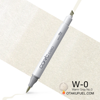 Copic Ciao W0 Warm Gray No. 0 <inline style="float: right; margin-right: 10px; background-color: rgb(243, 243, 233);">&nbsp;&nbsp;&nbsp;&nbsp;&nbsp;&nbsp; </inline>