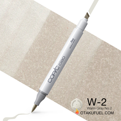 Copic Ciao W2 Warm Gray No. 2 <inline style="float: right; margin-right: 10px; background-color: rgb(231, 232, 226);">&nbsp;&nbsp;&nbsp;&nbsp;&nbsp;&nbsp; </inline>