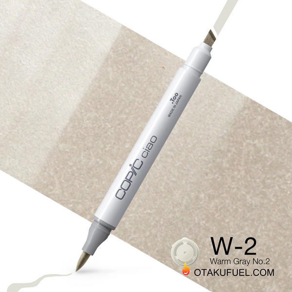 Copic Ciao W2 Warm Gray No. 2 <inline style="float: right; margin-right: 10px; background-color: rgb(231, 232, 226);">&nbsp;&nbsp;&nbsp;&nbsp;&nbsp;&nbsp; </inline>
