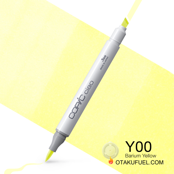Copic Ciao Y00 Barium Yellow <inline style="float: right; margin-right: 10px; background-color: rgb(255, 252, 223);">&nbsp;&nbsp;&nbsp;&nbsp;&nbsp;&nbsp; </inline>