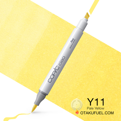 Copic Ciao Y11 Pale Yellow <inline style="float: right; margin-right: 10px; background-color: rgb(253, 252, 202);">&nbsp;&nbsp;&nbsp;&nbsp;&nbsp;&nbsp; </inline>