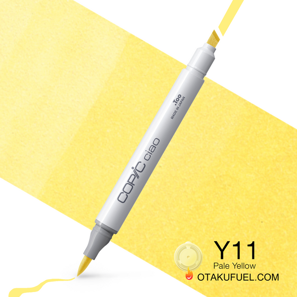 Copic Ciao Y11 Pale Yellow <inline style="float: right; margin-right: 10px; background-color: rgb(253, 252, 202);">&nbsp;&nbsp;&nbsp;&nbsp;&nbsp;&nbsp; </inline>