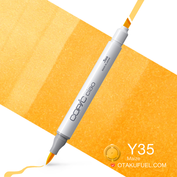 Copic Ciao Y35 Maize <inline style="float: right; margin-right: 10px; background-color: rgb(249, 210, 120);">&nbsp;&nbsp;&nbsp;&nbsp;&nbsp;&nbsp; </inline>