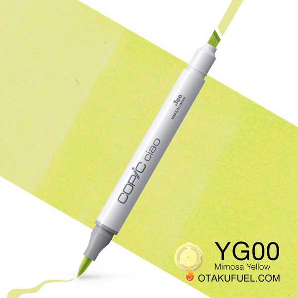 Copic Ciao YG00 Mimosa Yellow <inline style="float: right; margin-right: 10px; background-color: rgb(231,228,157);">&nbsp;&nbsp;&nbsp;&nbsp;&nbsp;&nbsp; </inline>
