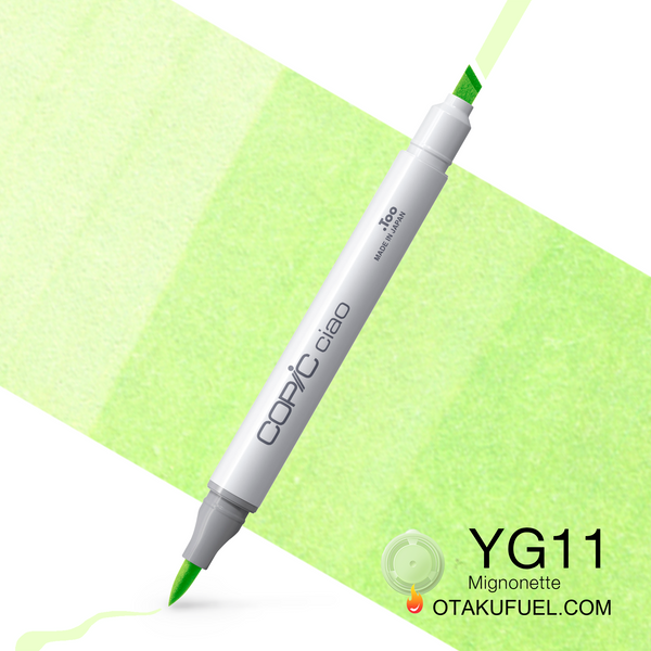Copic Ciao YG11 Mignonette <inline style="float: right; margin-right: 10px; background-color: rgb(229, 240, 208);">&nbsp;&nbsp;&nbsp;&nbsp;&nbsp;&nbsp; </inline>