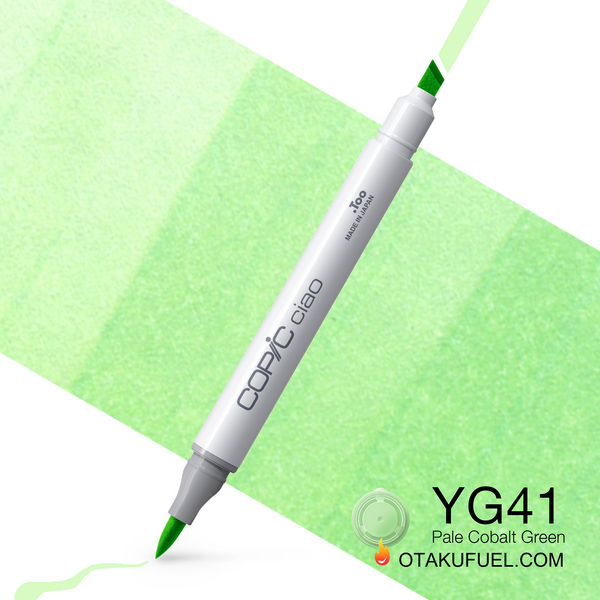 Copic Ciao YG41 Pale Cobalt Green <inline style="float: right; margin-right: 10px; background-color: rgb(180, 220, 183);">&nbsp;&nbsp;&nbsp;&nbsp;&nbsp;&nbsp; </inline>