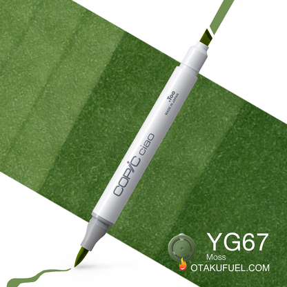 Copic Ciao YG67 Moss <inline style="float: right; margin-right: 10px; background-color: rgb(129, 191, 140);">&nbsp;&nbsp;&nbsp;&nbsp;&nbsp;&nbsp; </inline>