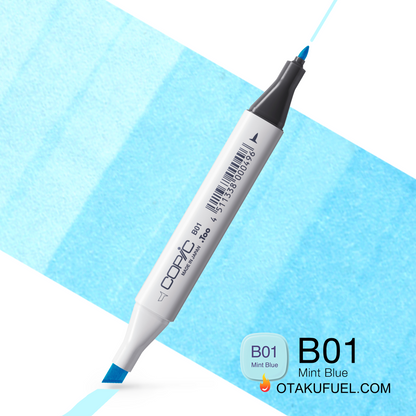 B01-C Mint Blue CLASSIC Copic Marker <inline style="float: right; margin-right: 10px; background-color: rgb(213, 238, 242);">&nbsp;&nbsp;&nbsp;&nbsp;&nbsp;&nbsp; </inline>