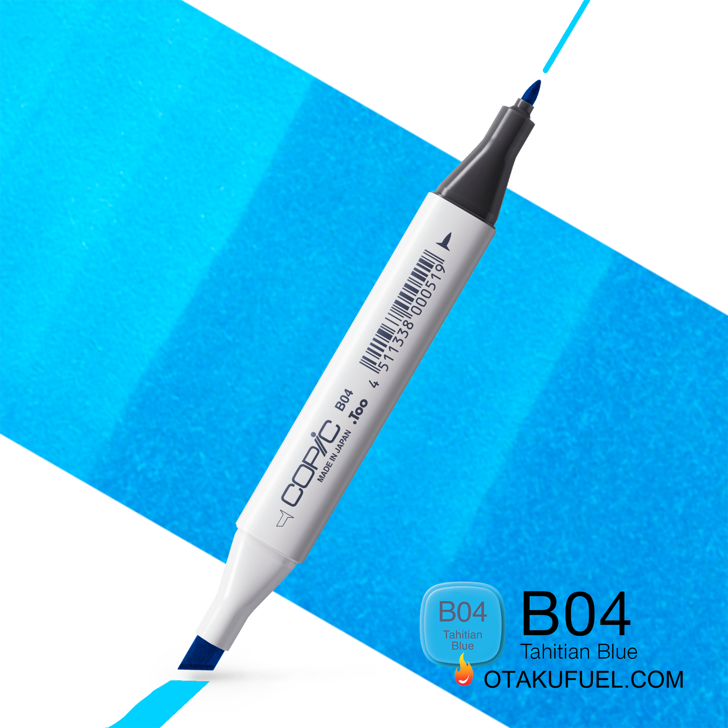 B04-C Tahitian Blue CLASSIC Copic Marker <inline style="float: right; margin-right: 10px; background-color: rgb(111, 206, 226);">&nbsp;&nbsp;&nbsp;&nbsp;&nbsp;&nbsp; </inline>
