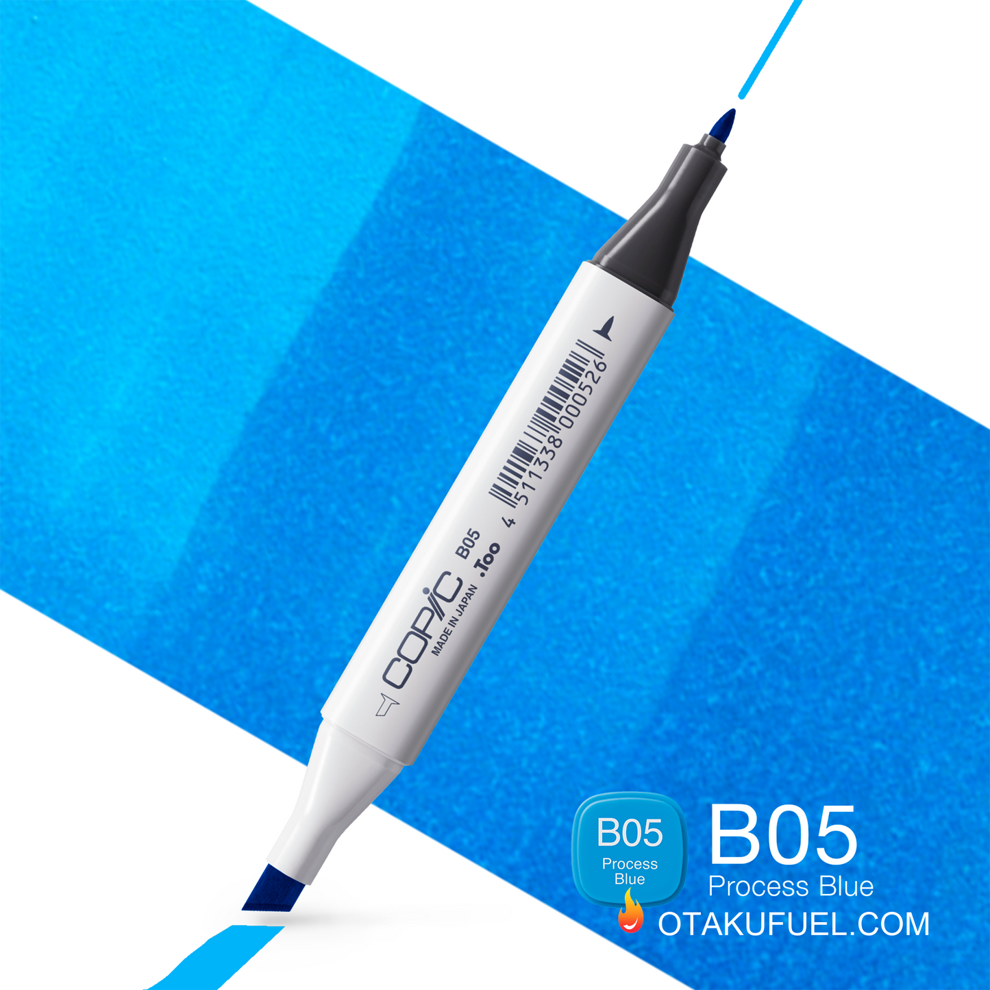 B05-C Process Blue CLASSIC Copic Marker <inline style="float: right; margin-right: 10px; background-color: rgb(67, 197, 231);">&nbsp;&nbsp;&nbsp;&nbsp;&nbsp;&nbsp; </inline>