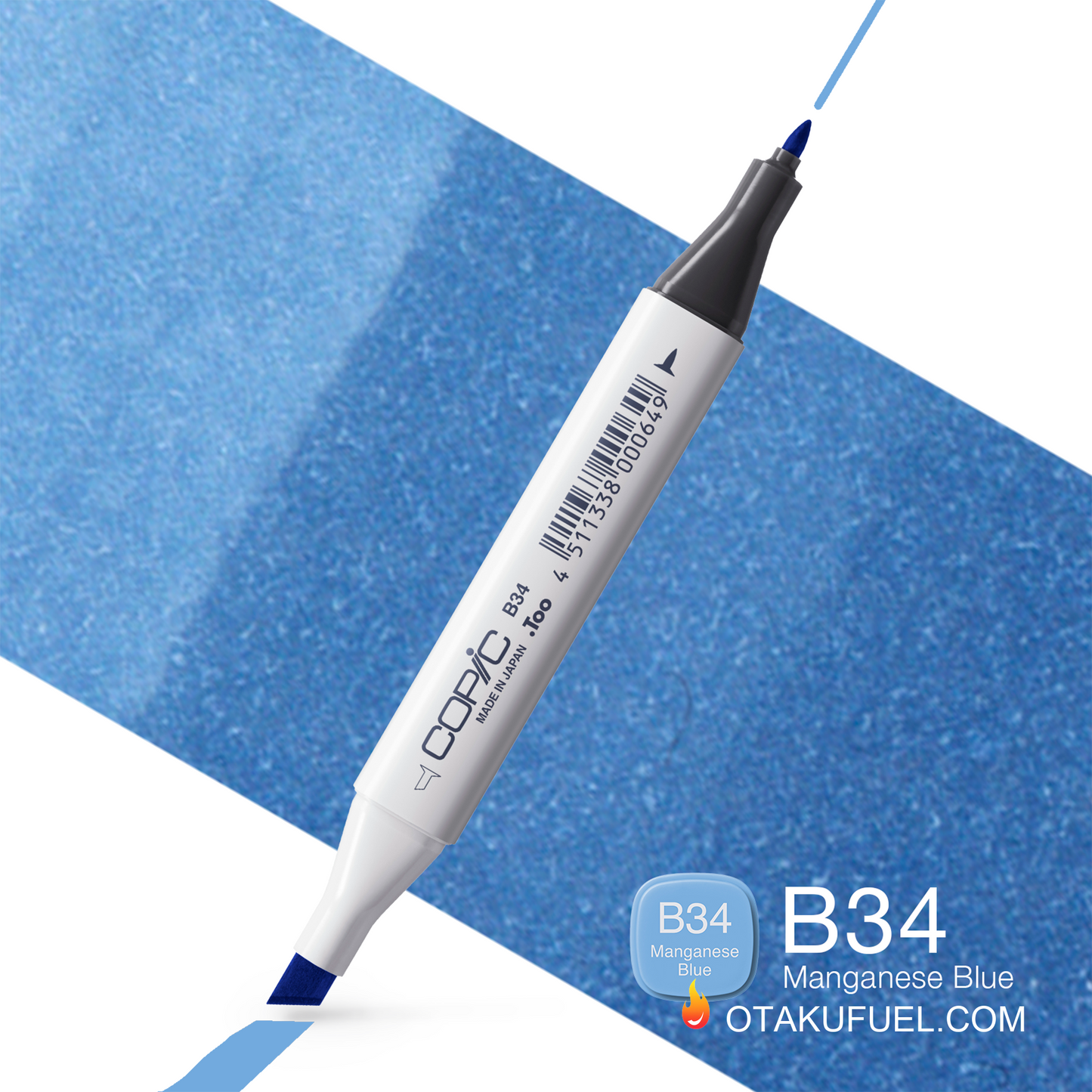 B34-C Manganese Blue CLASSIC Copic Marker <inline style="float: right; margin-right: 10px; background-color: rgb(130, 193, 234);">&nbsp;&nbsp;&nbsp;&nbsp;&nbsp;&nbsp; </inline>