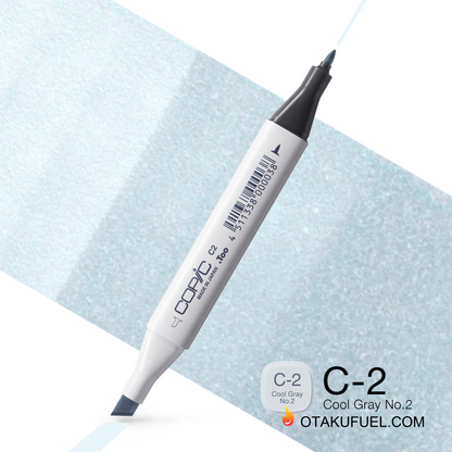 C2-C Cool Gray No. 2 CLASSIC Copic Marker <inline style="float: right; margin-right: 10px; background-color: rgb(202, 215, 223);">&nbsp;&nbsp;&nbsp;&nbsp;&nbsp;&nbsp; </inline>