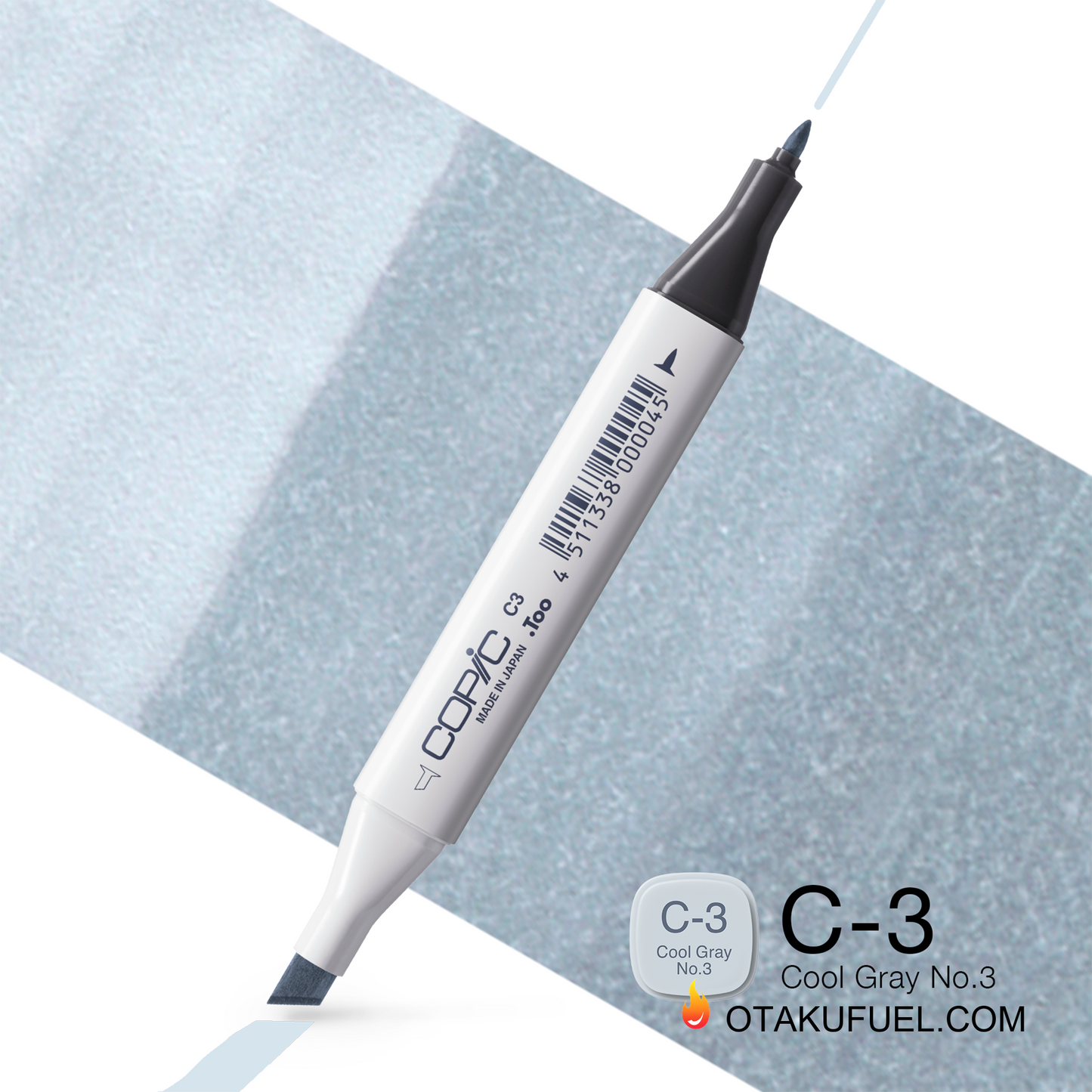C3-C Cool Gray No. 3 CLASSIC Copic Marker <inline style="float: right; margin-right: 10px; background-color: rgb(190, 200, 209);">&nbsp;&nbsp;&nbsp;&nbsp;&nbsp;&nbsp; </inline>