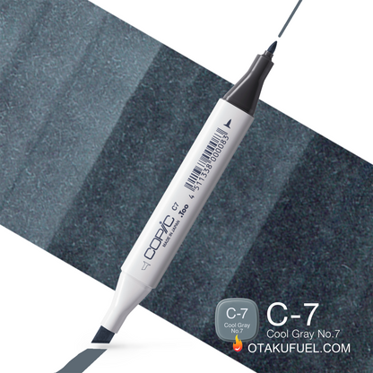C7-C Cool Gray No. 7 CLASSIC Copic Marker <inline style="float: right; margin-right: 10px; background-color: rgb(99, 113, 122);">&nbsp;&nbsp;&nbsp;&nbsp;&nbsp;&nbsp; </inline>