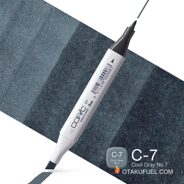 C7-C Cool Gray No. 7 CLASSIC Copic Marker <inline style="float: right; margin-right: 10px; background-color: rgb(99, 113, 122);">&nbsp;&nbsp;&nbsp;&nbsp;&nbsp;&nbsp; </inline>