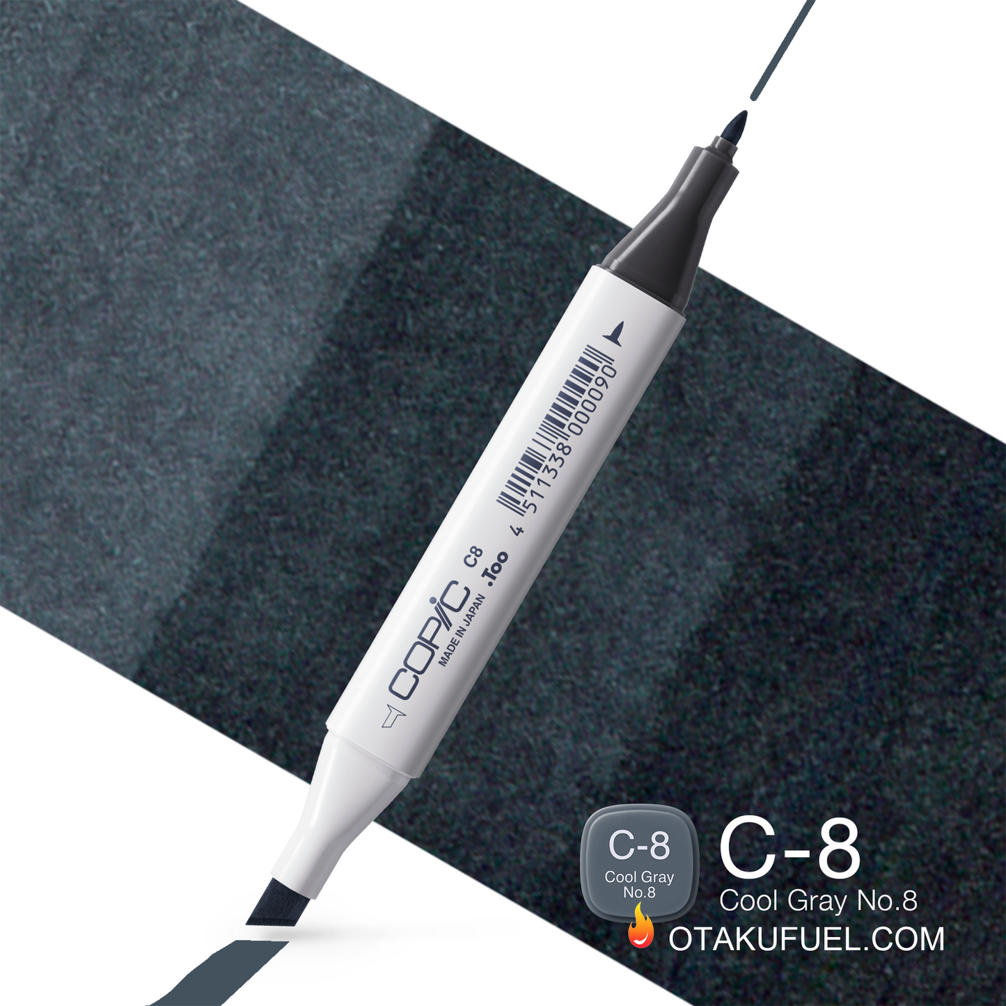 C8-C Cool Gray No. 8 CLASSIC Copic Marker <inline style="float: right; margin-right: 10px; background-color: rgb(83, 93, 102);">&nbsp;&nbsp;&nbsp;&nbsp;&nbsp;&nbsp; </inline>