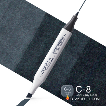 C8-C Cool Gray No. 8 CLASSIC Copic Marker <inline style="float: right; margin-right: 10px; background-color: rgb(83, 93, 102);">&nbsp;&nbsp;&nbsp;&nbsp;&nbsp;&nbsp; </inline>
