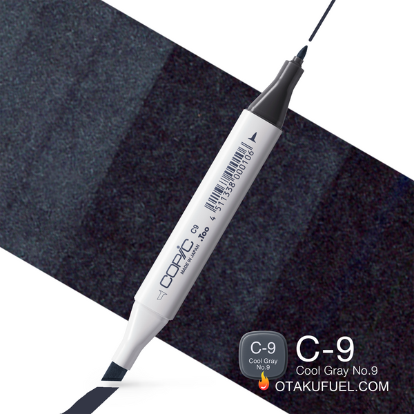 C9-C Cool Gray No. 9 CLASSIC Copic Marker <inline style="float: right; margin-right: 10px; background-color: rgb(62, 71, 80);">&nbsp;&nbsp;&nbsp;&nbsp;&nbsp;&nbsp; </inline>