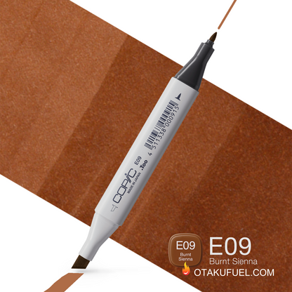 E09-C Burnt Sienna CLASSIC Copic Marker <inline style="float: right; margin-right: 10px; background-color: rgb(196, 98, 254);">&nbsp;&nbsp;&nbsp;&nbsp;&nbsp;&nbsp; </inline>