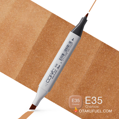 E35-C Chamois CLASSIC Copic Marker <inline style="float: right; margin-right: 10px; background-color: rgb(228, 195, 162);">&nbsp;&nbsp;&nbsp;&nbsp;&nbsp;&nbsp; </inline>