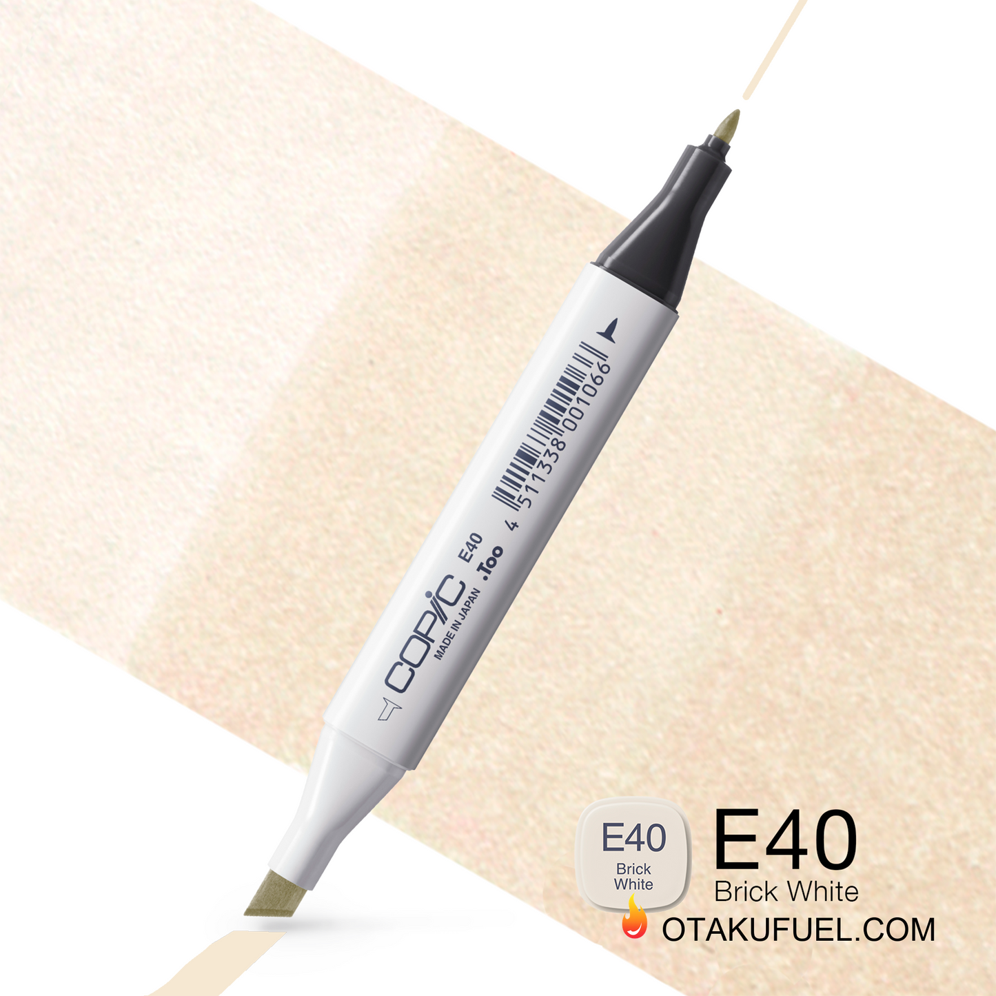 E40-C Brick White CLASSIC Copic Marker <inline style="float: right; margin-right: 10px; background-color: rgb(240, 227, 209);">&nbsp;&nbsp;&nbsp;&nbsp;&nbsp;&nbsp; </inline>