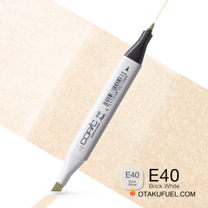 E40-C Brick White CLASSIC Copic Marker <inline style="float: right; margin-right: 10px; background-color: rgb(240, 227, 209);">&nbsp;&nbsp;&nbsp;&nbsp;&nbsp;&nbsp; </inline>