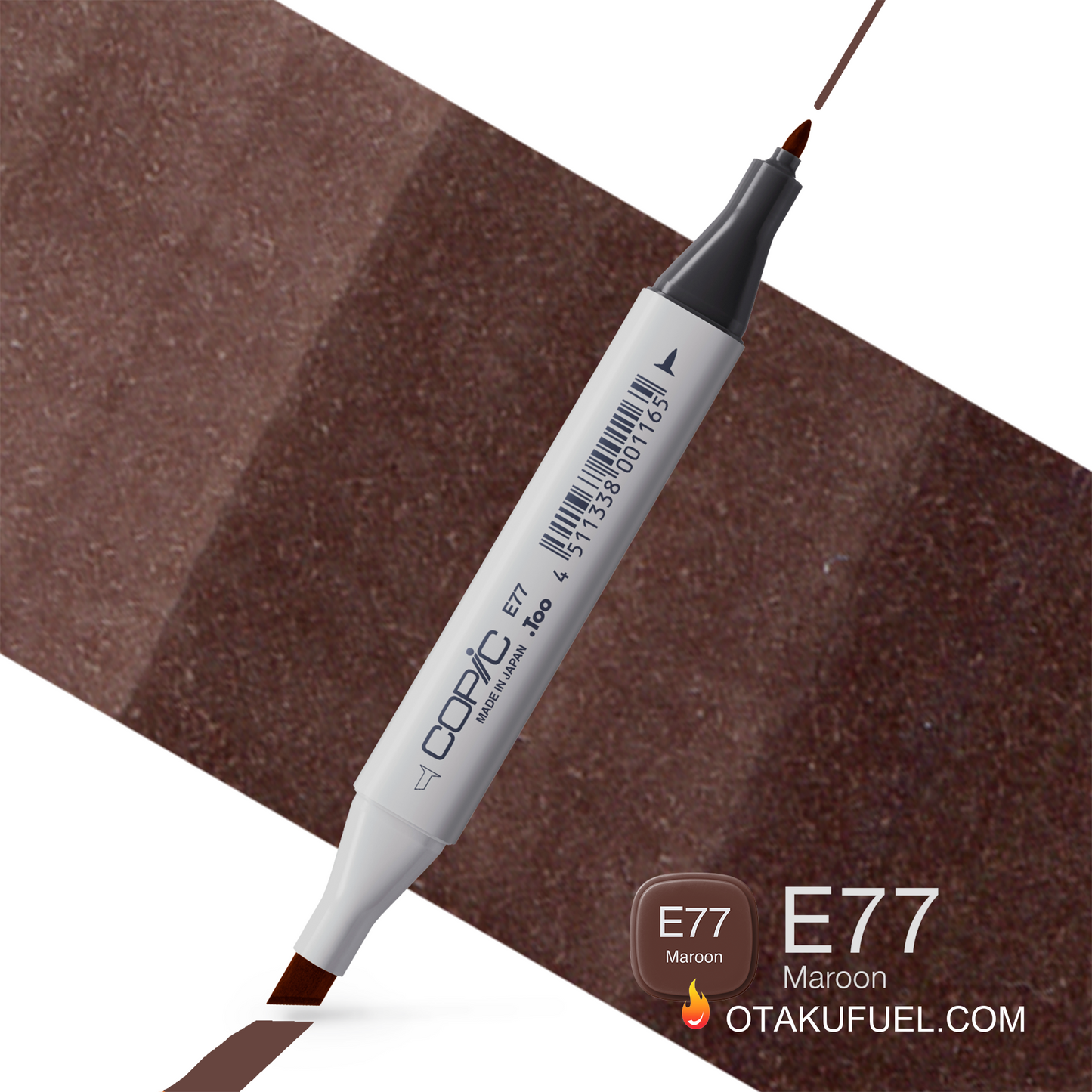 E77-C Copic CLASSIC Marker Maroon <inline style="float: right; margin-right: 10px; background-color: rgb(128, 97, 79);">&nbsp;&nbsp;&nbsp;&nbsp;&nbsp;&nbsp; </inline>