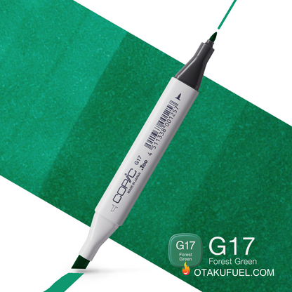 G17-C Forest Green CLASSIC Copic Marker <inline style="float: right; margin-right: 10px; background-color: rgb(21, 180, 126);">&nbsp;&nbsp;&nbsp;&nbsp;&nbsp;&nbsp; </inline>