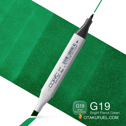 G19-C Bright Parrot Green CLASSIC Copic Marker <inline style="float: right; margin-right: 10px; background-color: rgb(49, 174, 128);">&nbsp;&nbsp;&nbsp;&nbsp;&nbsp;&nbsp; </inline>