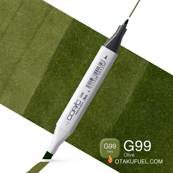 G99-C Olive CLASSIC Copic Marker <inline style="float: right; margin-right: 10px; background-color: rgb(95, 126, 58);">&nbsp;&nbsp;&nbsp;&nbsp;&nbsp;&nbsp; </inline>
