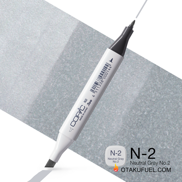 N2-C Neutral Gray No. 2 CLASSIC Copic Marker <inline style="float: right; margin-right: 10px; background-color: rgb(217, 218, 222);">&nbsp;&nbsp;&nbsp;&nbsp;&nbsp;&nbsp; </inline>