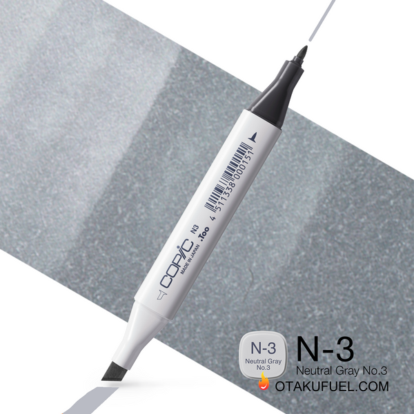 N3-C Neutral Gray No. 3 CLASSIC Copic Marker <inline style="float: right; margin-right: 10px; background-color: rgb(209, 210, 212);">&nbsp;&nbsp;&nbsp;&nbsp;&nbsp;&nbsp; </inline>