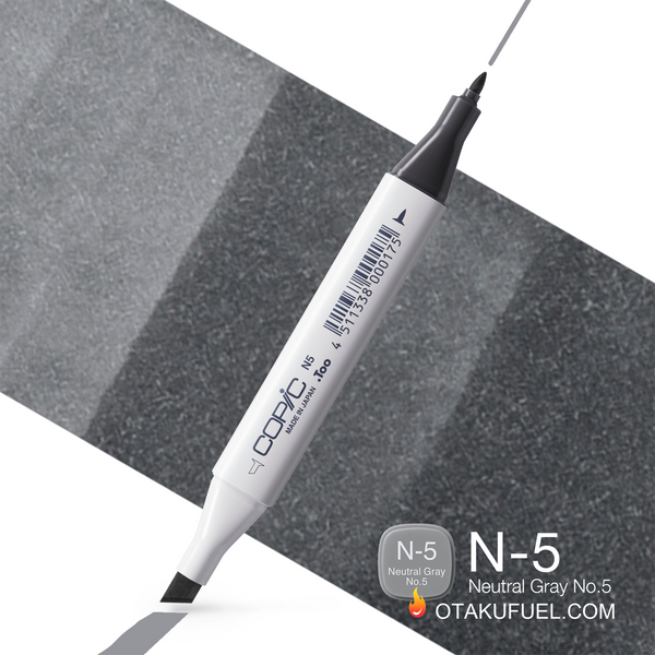 N5-C Neutral Gray No. 5 CLASSIC Copic Marker <inline style="float: right; margin-right: 10px; background-color: rgb(165, 169, 172);">&nbsp;&nbsp;&nbsp;&nbsp;&nbsp;&nbsp; </inline>